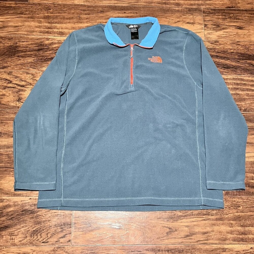 The North Face 1/4 Zip Pullover Fleece Blue Men’s Size XL